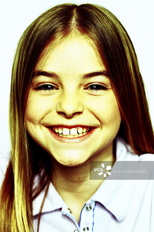 微笑的女孩图片素材