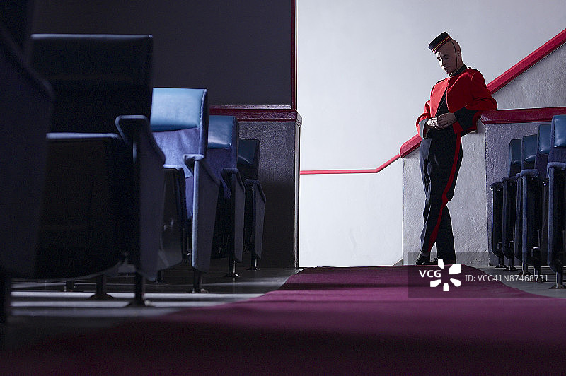 电影院里的引座员图片素材