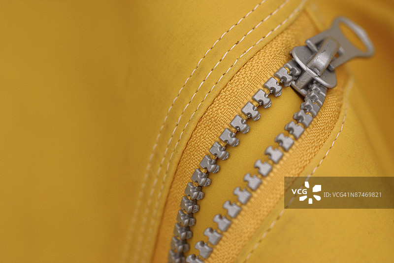 黄色拉链图片素材