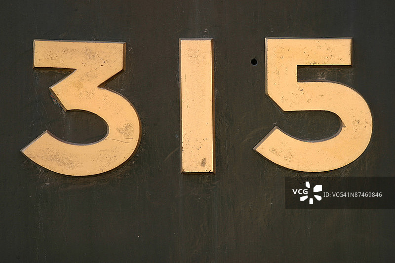 粘贴在表面的木制数字图片素材