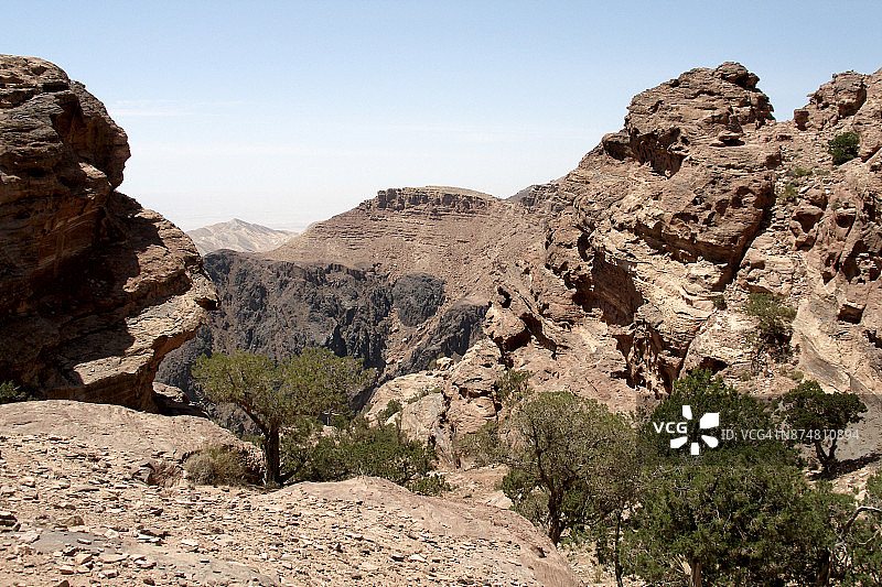 通往约旦荷尔山的路图片素材