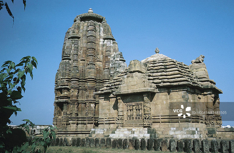 印度布巴内斯瓦尔寺庙外观图片素材