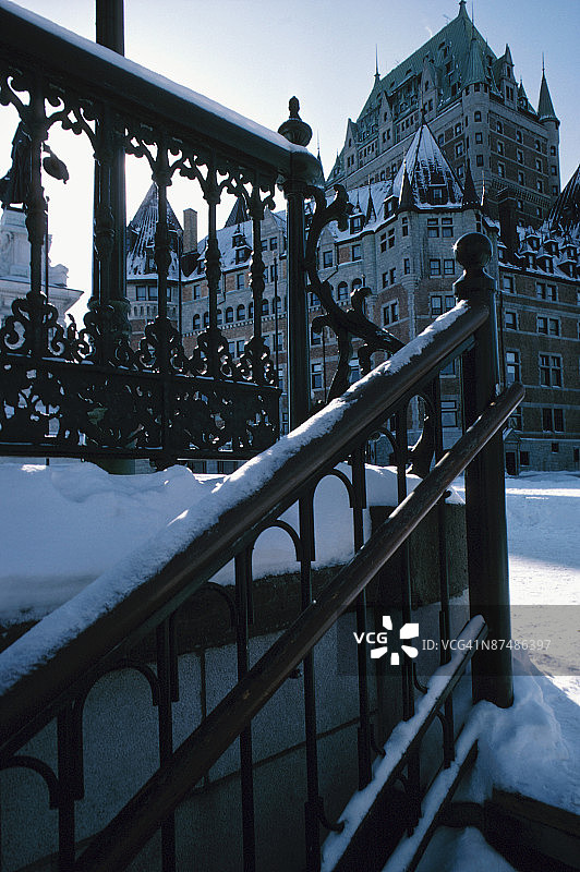 加拿大魁北克市芳堤娜城堡图片素材