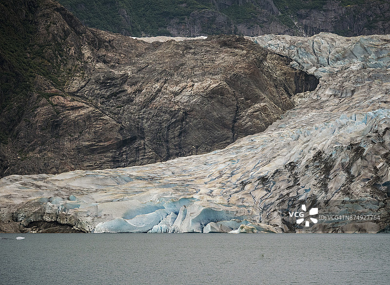 阿拉斯加门登霍尔冰川图片素材