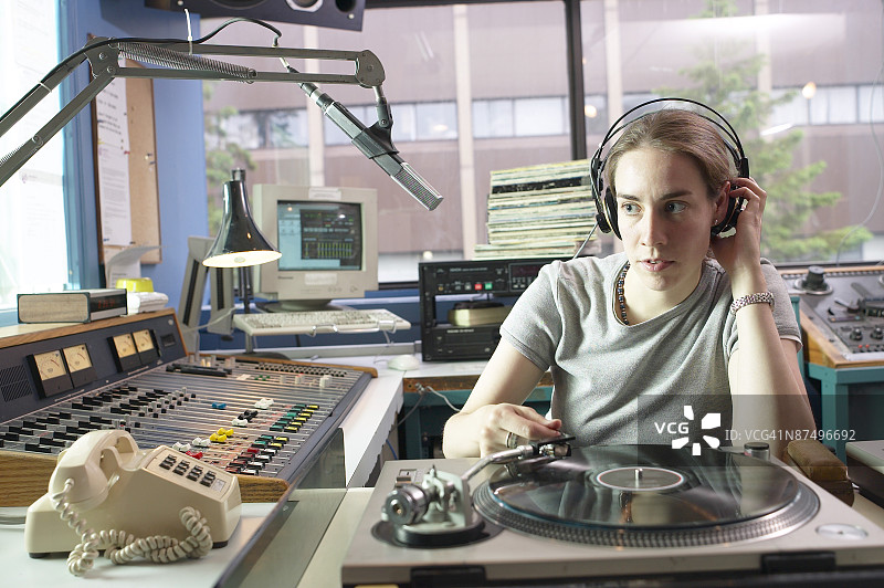 无线电唱片骑师图片素材