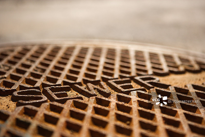 井盖特写图片素材