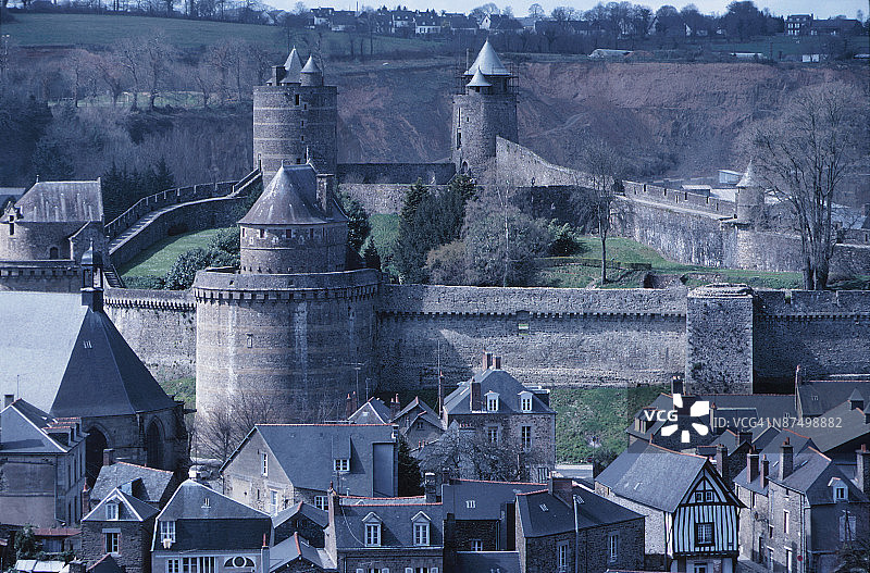 富热尔的中世纪城堡，法国图片素材