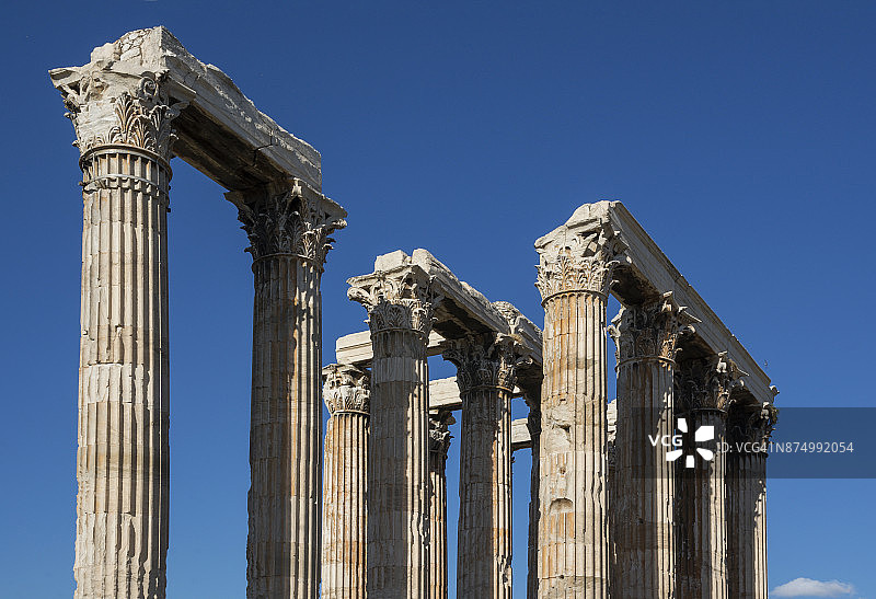 希腊雅典奥林匹亚宙斯神庙图片素材