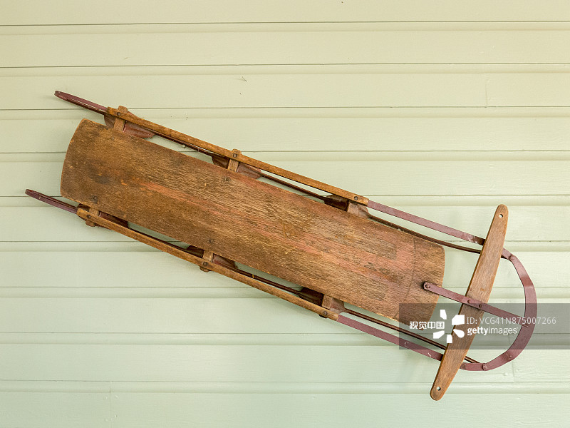 旧木雪橇图片素材