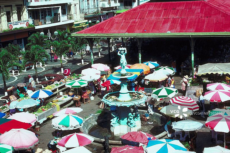 瓜德罗普的皮特尔角市场图片素材