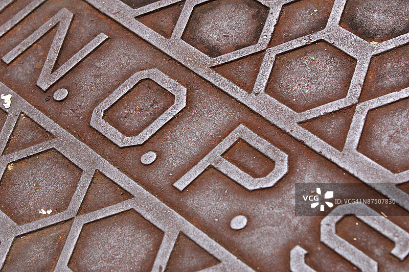 井盖特写图片素材