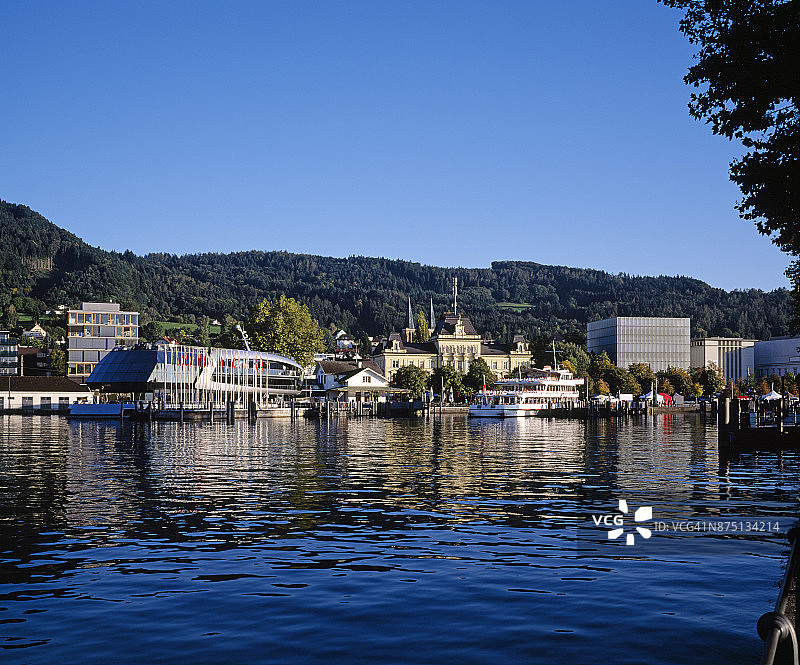 布雷根茨港口景色图片素材