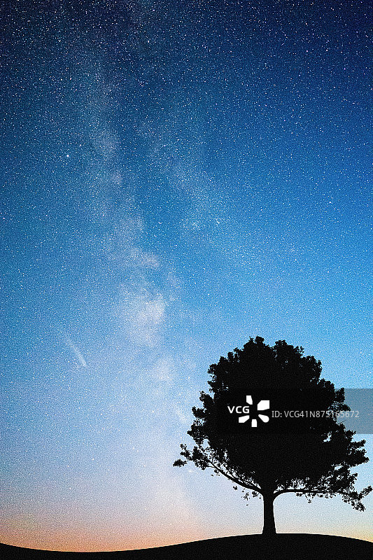 神秘的夜空图片素材