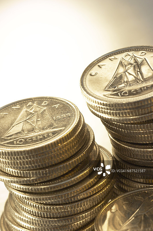 加拿大硬币图片素材