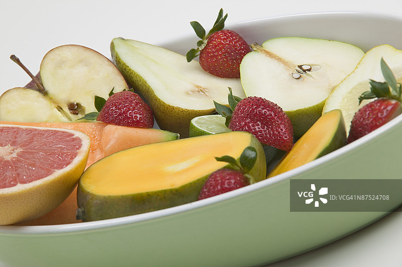 一碗水果切块图片素材