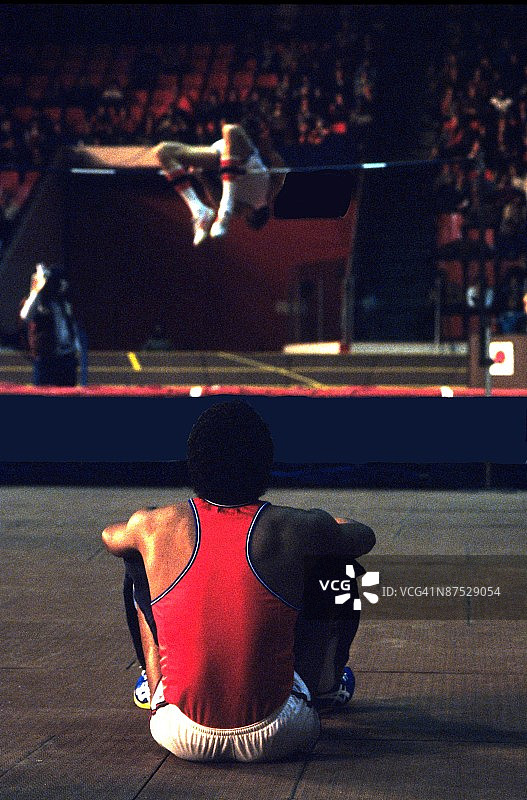 田径运动会跳高项目图片素材