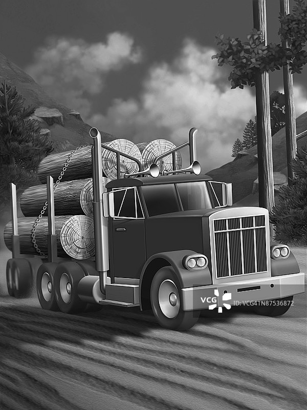 汽车在道路上的特写镜头图片素材