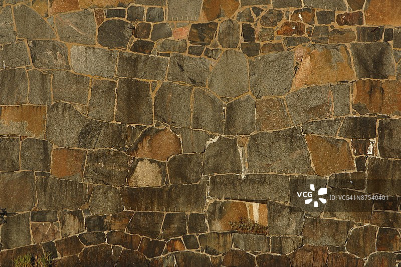 马赛克石墙外观图片素材