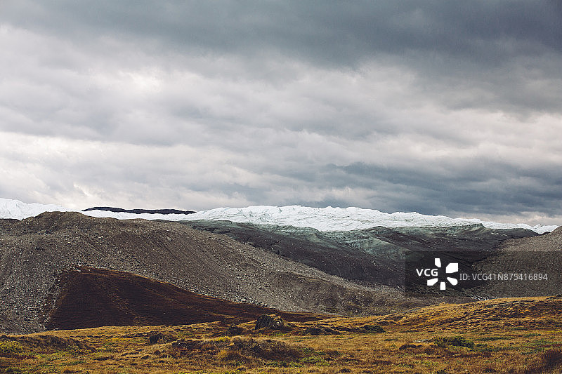 坎格尔路斯苏克的罗素冰川图片素材