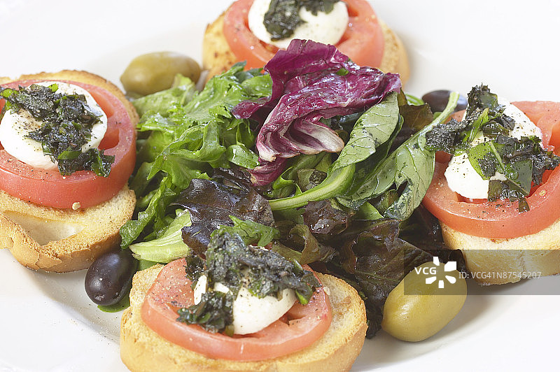 美味橄榄开胃菜图片素材