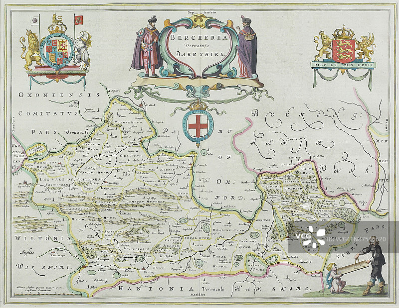 英格兰伯克郡地图图片素材