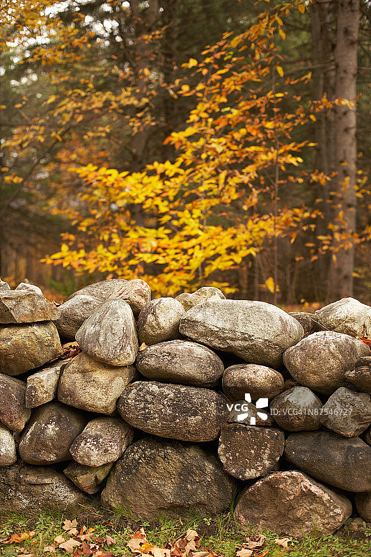 乡村石墙图片素材