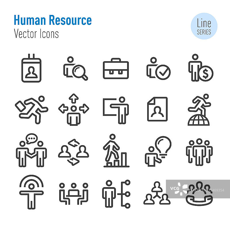 人力资源图标矢量系列图片素材