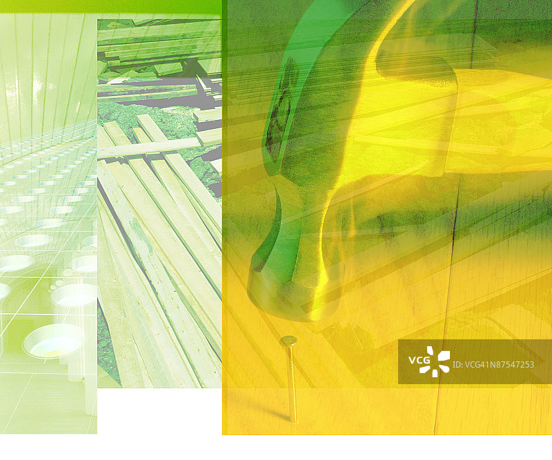 建筑改造合成图图片素材