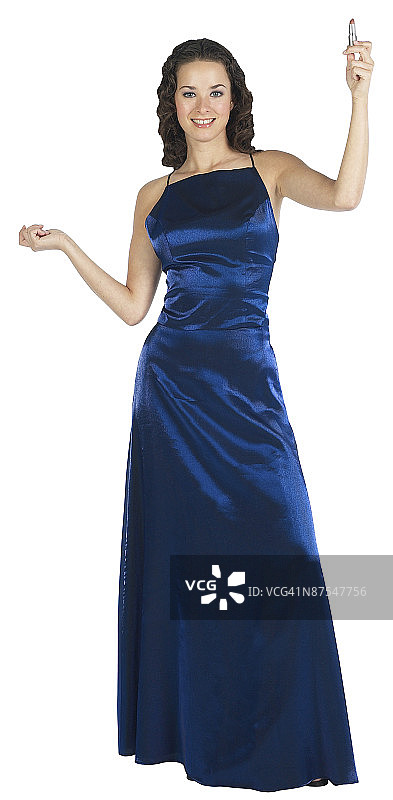 穿晚礼服的女人图片素材