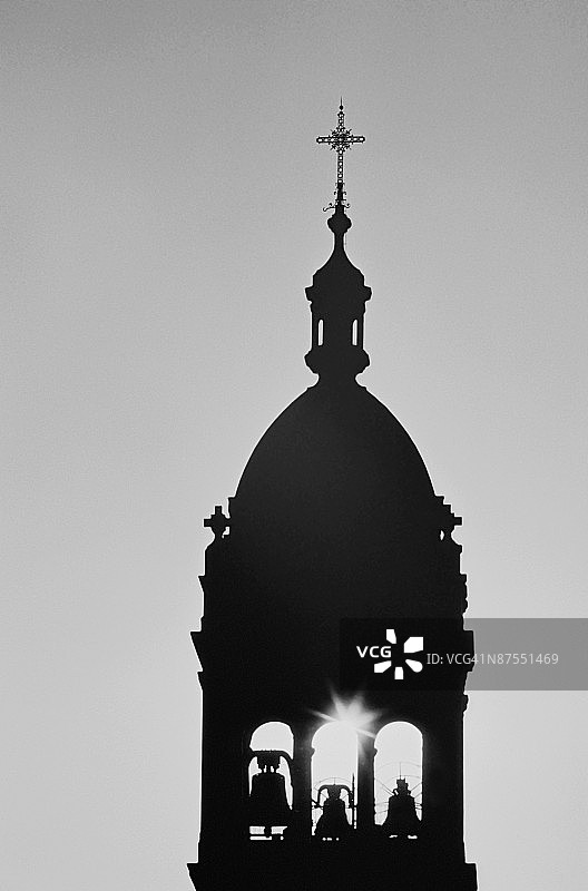 钟楼的轮廓图片素材