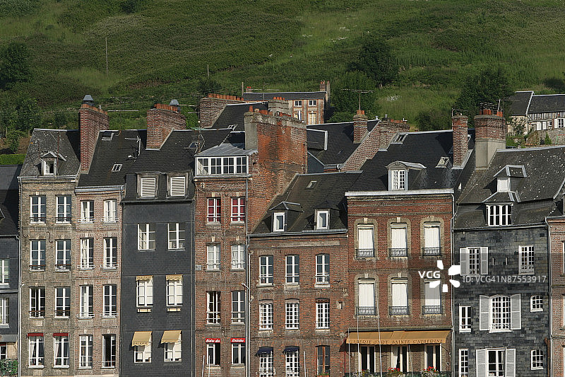 法国翁弗勒尔的公寓楼图片素材