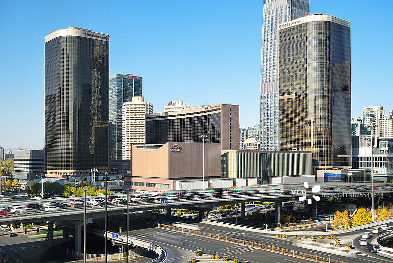 中国北京日间市中心区域图片素材