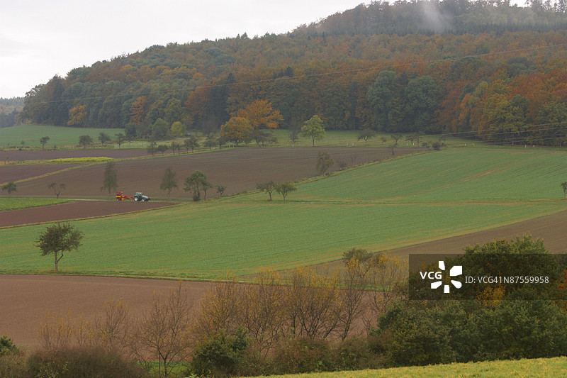 秋季的田园风光图片素材
