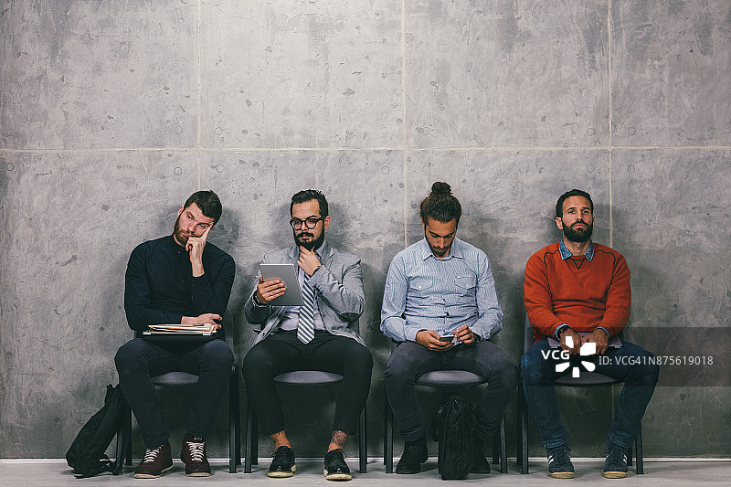 等待面试的商人图片素材