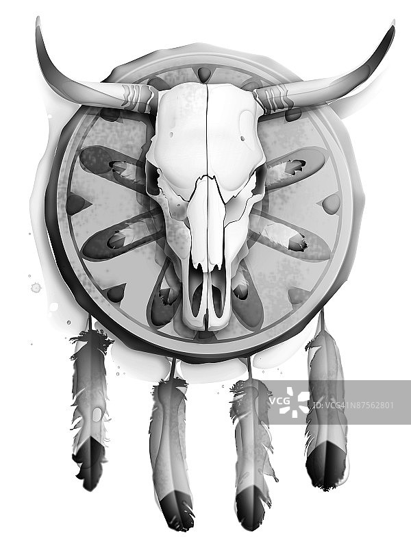 白色背景下雕像的特写镜头图片素材