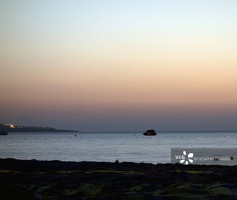 欧洲，希腊，罗德岛，法利拉基地区，2017年：地中海海景图片素材