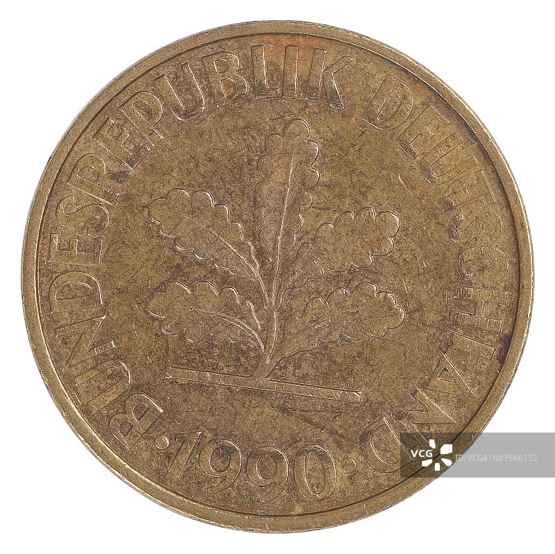 白底硬币特写镜头图片素材