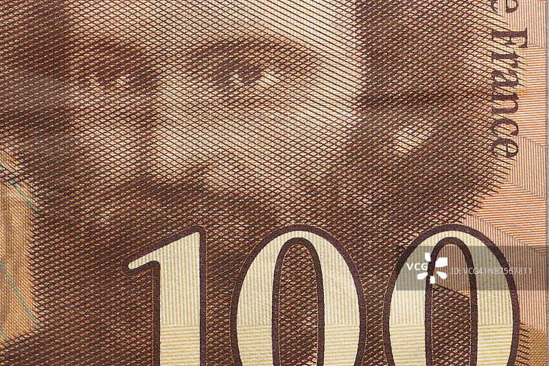 法国纸币图片素材