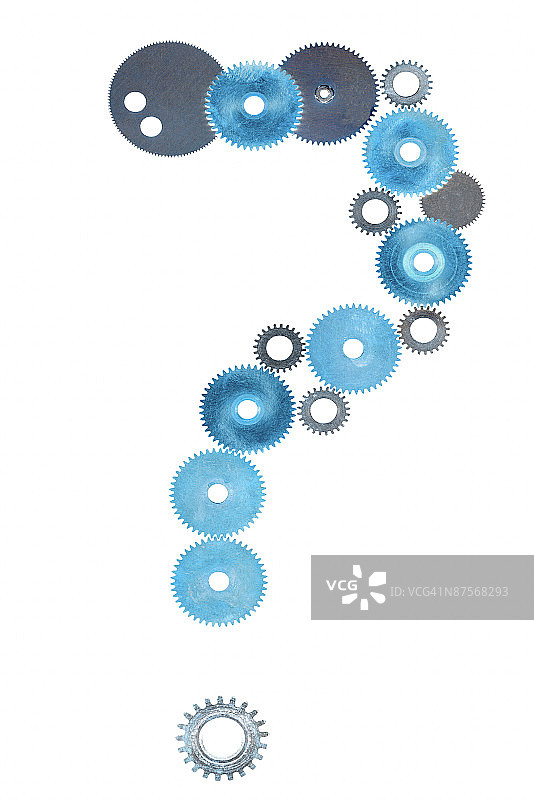 问号形状的垫圈图片素材