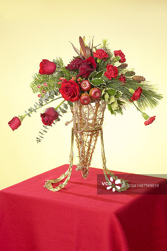 花瓶中的花束图片素材