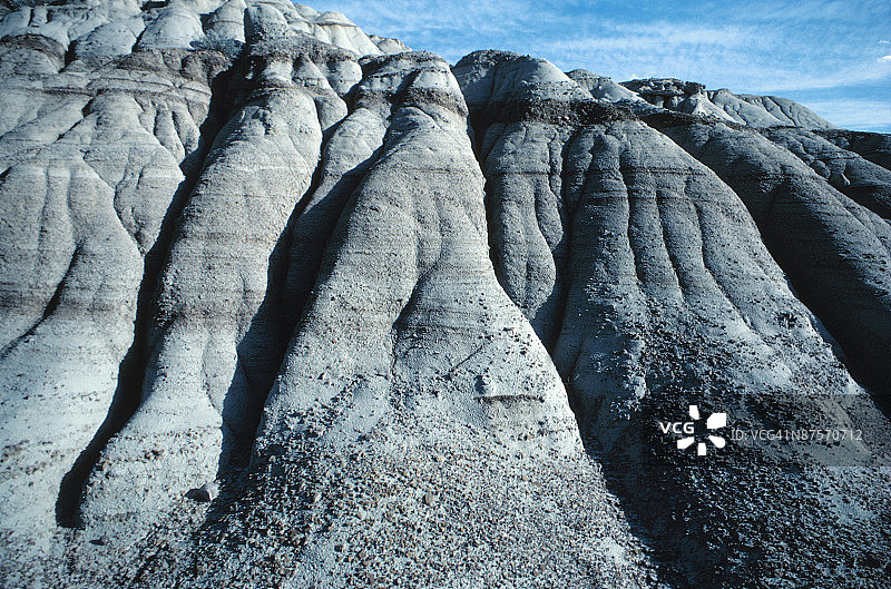 加拿大艾伯塔省恐龙省立公园的岩层图片素材