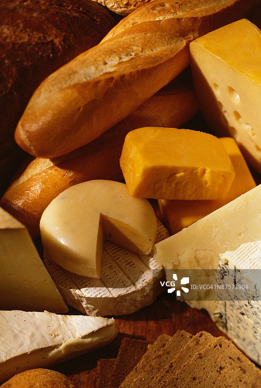 奶酪和面包图片素材