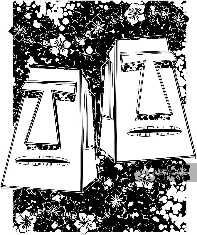 有花的人图片素材