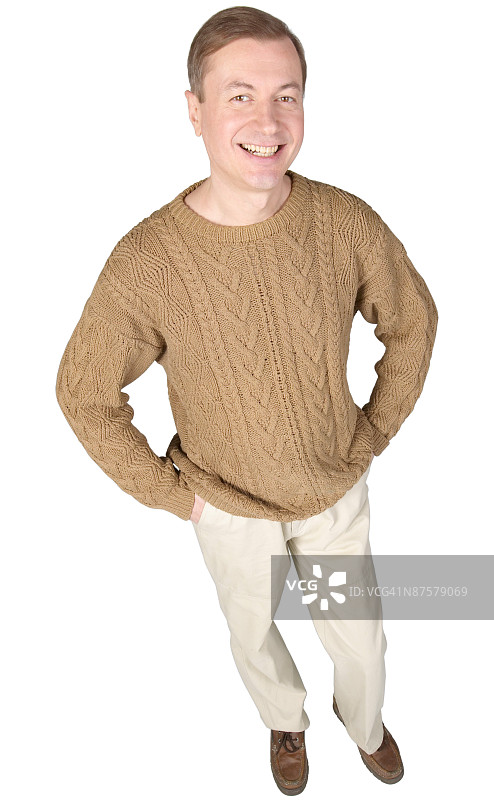 微笑的男人肖像图片素材