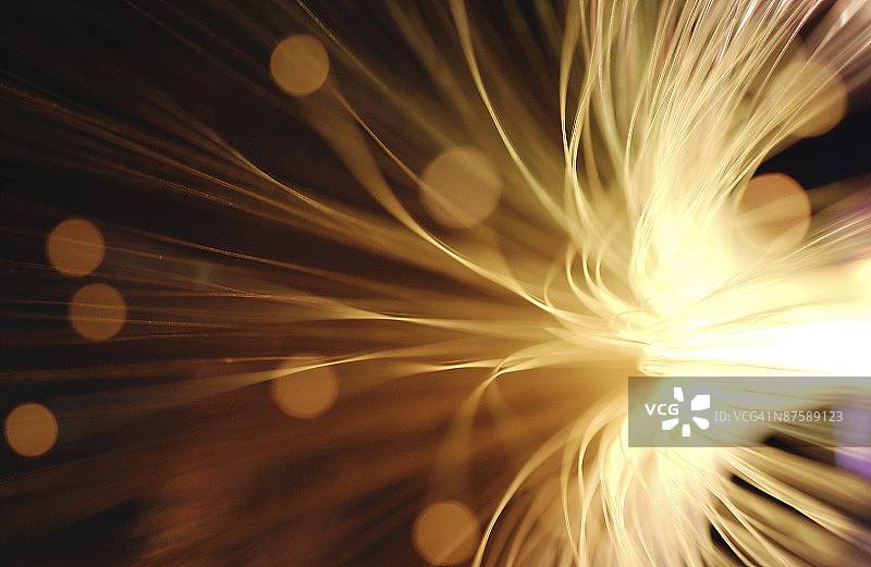 光纤特写图片素材
