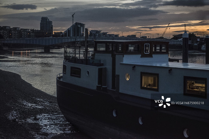 日落，巴特西，旺兹沃思，肯辛顿和切尔西图片素材