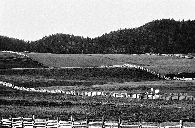 农田乡村的丘陵图片素材