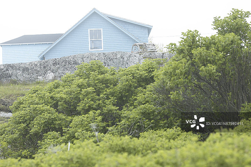 加拿大新斯科舍省哈利法克斯的旧木瓦房图片素材