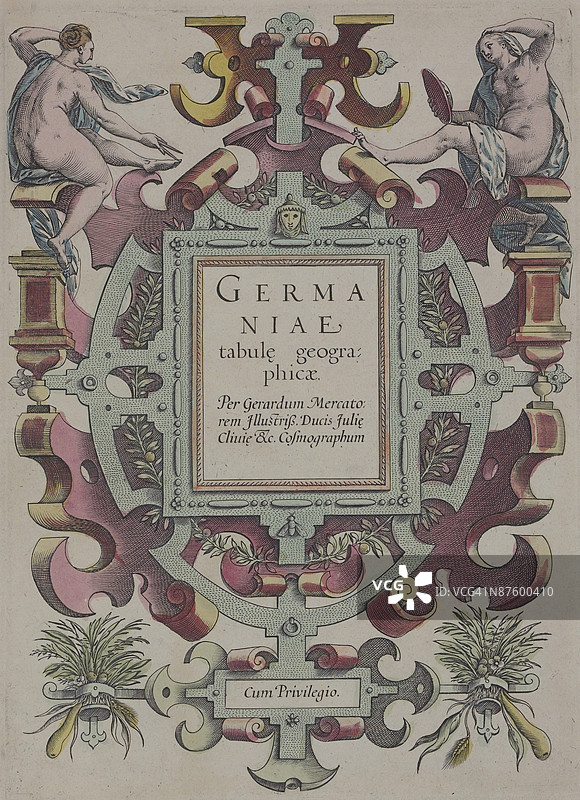 《德国地理图表》书籍的扉页图片素材