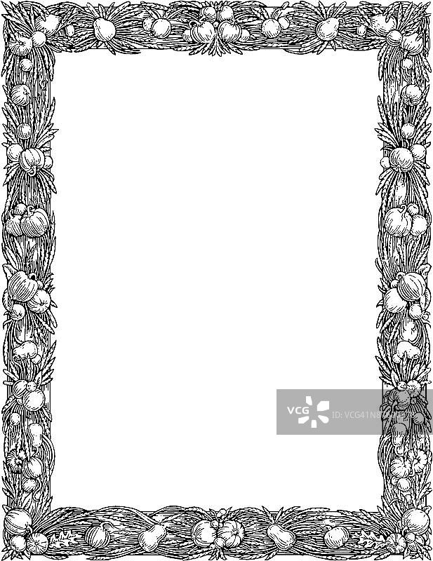 正上方的空白相框图片素材